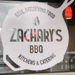 Custom Window signs for Zachary's BBQ