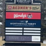 WorthWhileThrift Pylon lightbox sign